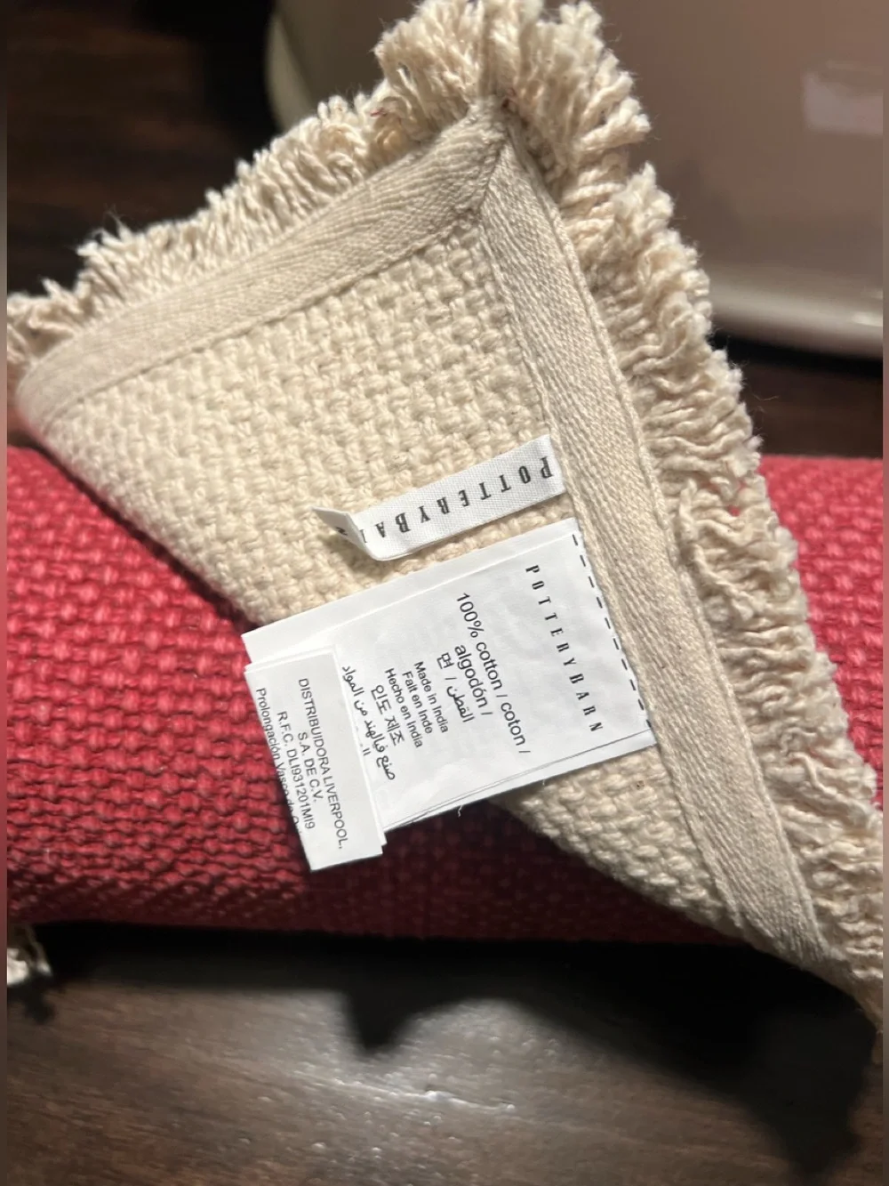 Pottery Barn table runner
